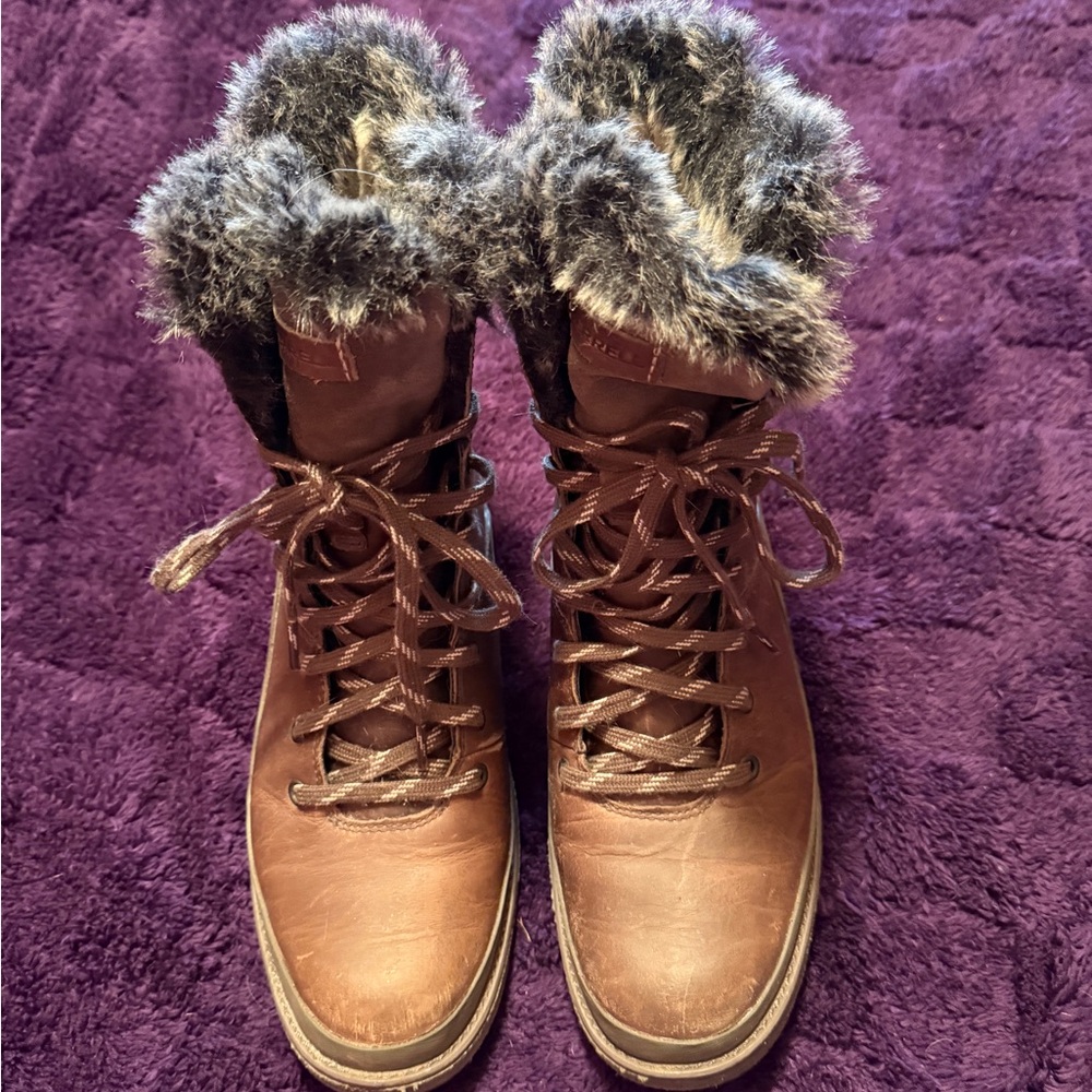 Merrell Brown Fur-Lined Winter Boots